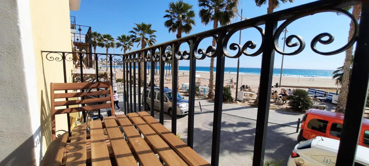 Ar28-1, Coqueto Apartamento En Primera Linea De Playa Вильяхойоса Экстерьер фото